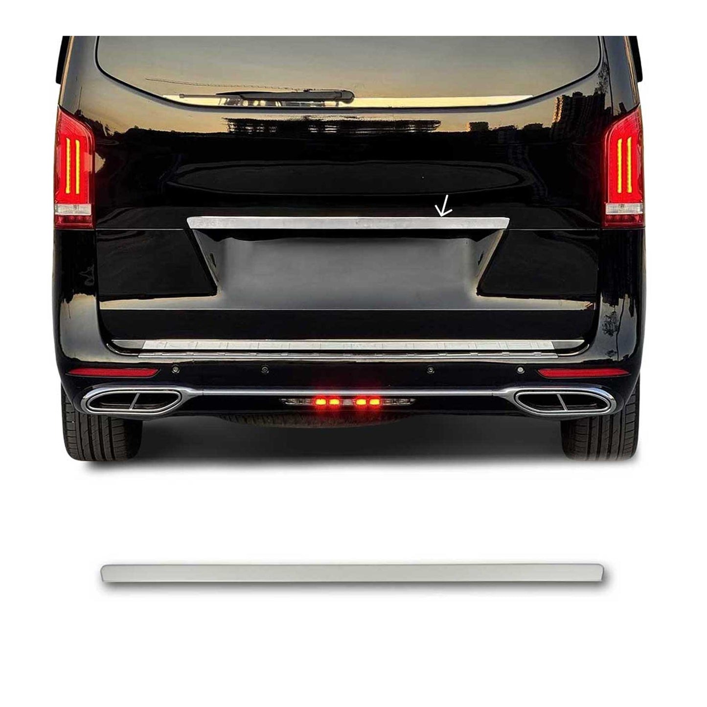2016-2024 Mercedes Metris Rear Trunk Tailgate Door Handle Cover Stainless Steel