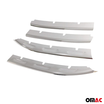 2022-2024 VW Tiguan Front Bumper Grill Trim Molding Stainless Steel Silver 4 Pcs