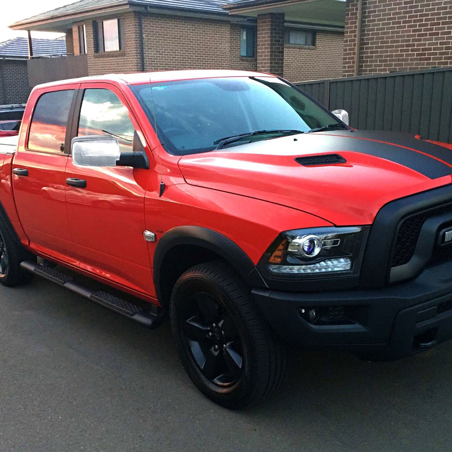 2019-2025 RAM RAM 1500 Mirror Cover Caps Chrome 2Pcs ABS Plastic