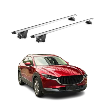 2020-2026 Mazda CX-30 Roof Rack Cross Bars Luggage Carrier Alu Silver 2x