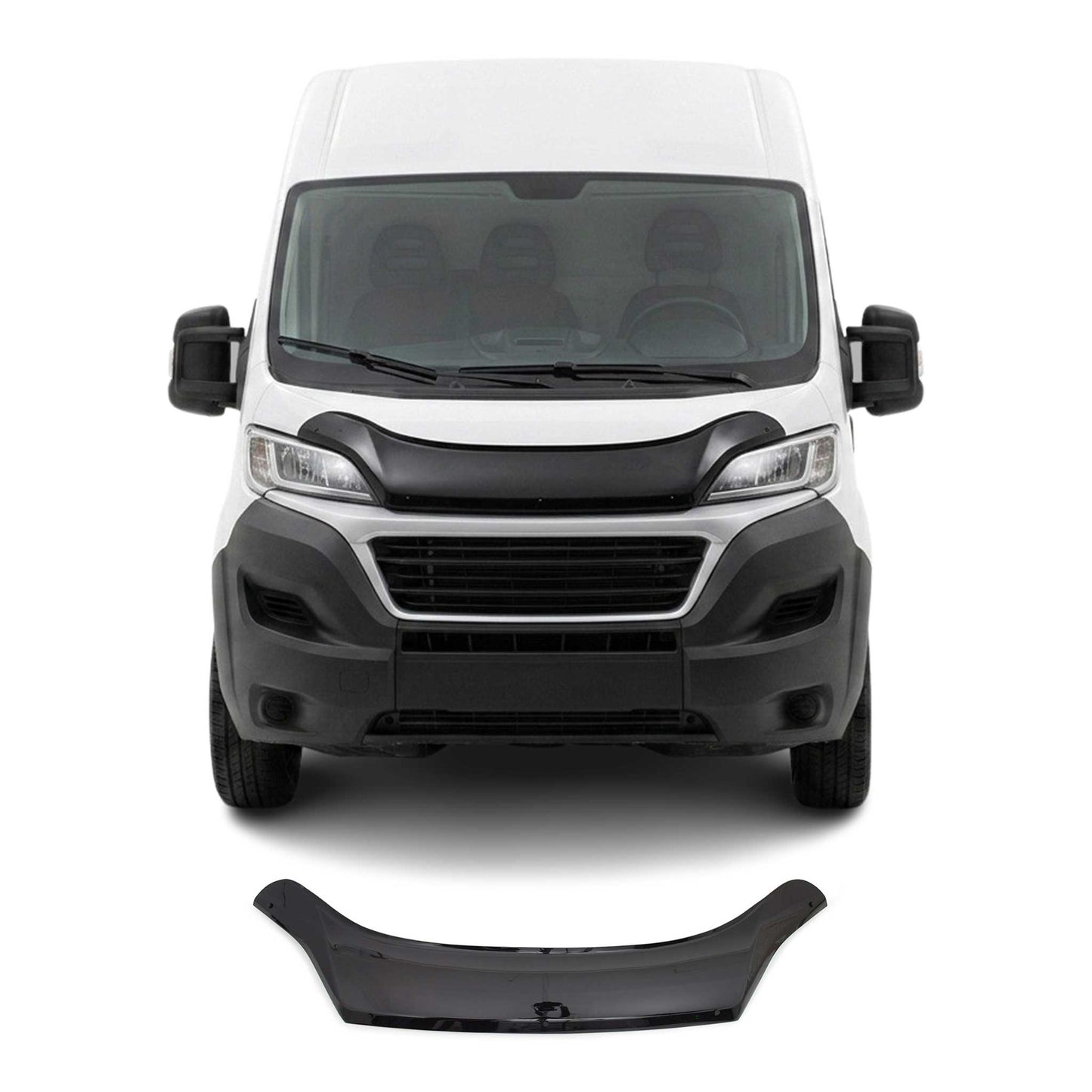 2023-2026 RAM ProMaster Front Bug Shield Hood Deflector 1 Pc Smoke