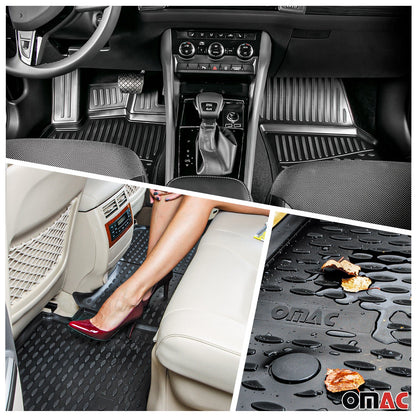 2021-2026 Hyundai Elantra Floor Mats & Cargo Liner Full Set All Weather Black