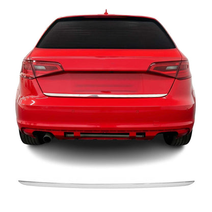 2015-2020 Audi A3 / A3 Quattro / A3 e-tron 5-Door Rear Trunk Molding Trim Stainless Steel Silver 1Pc