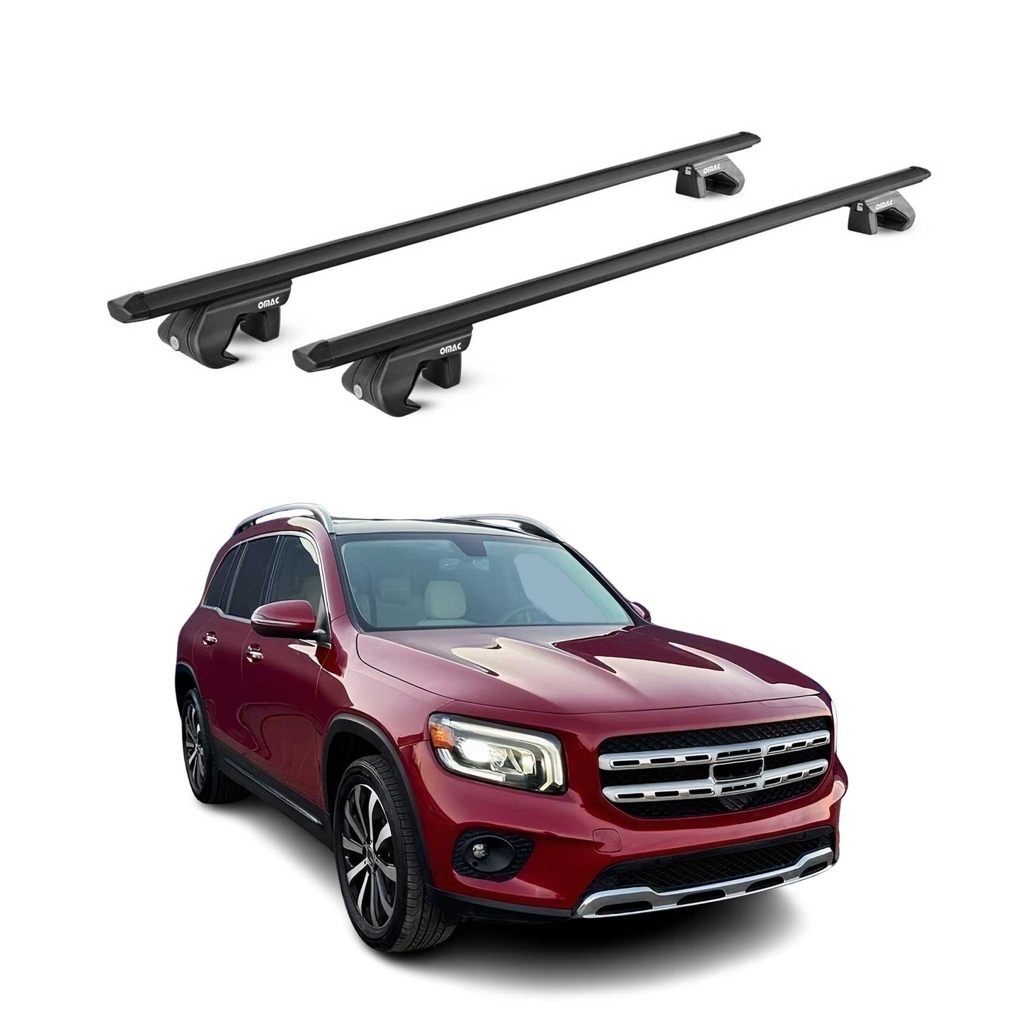 2020-2026 Mercedes GLB Class X257 Roof Rack Cross Bars Black