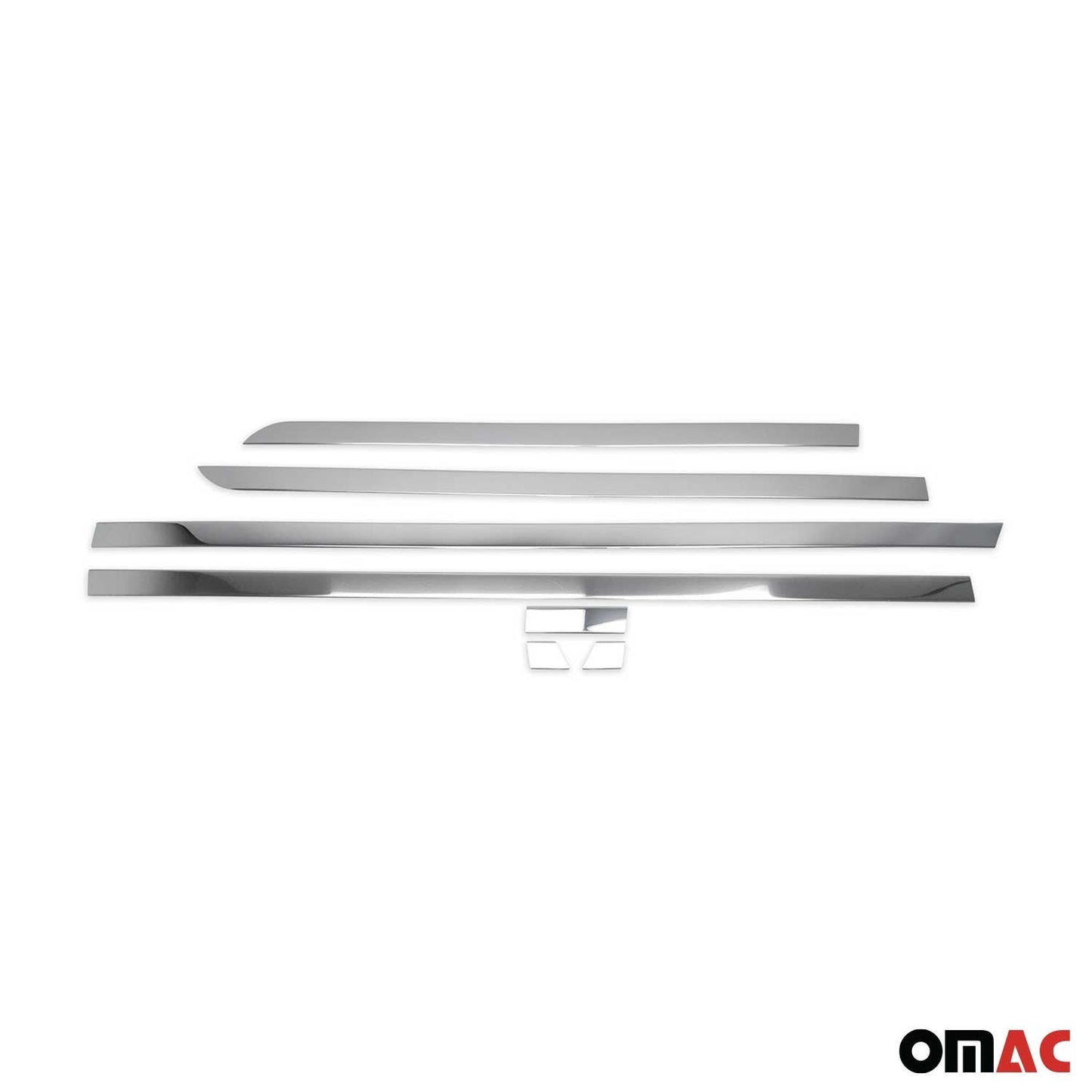 2016-2024 Mercedes Metris Short WB Side Door Molding Trim Skirt Garnish Stainless Steel