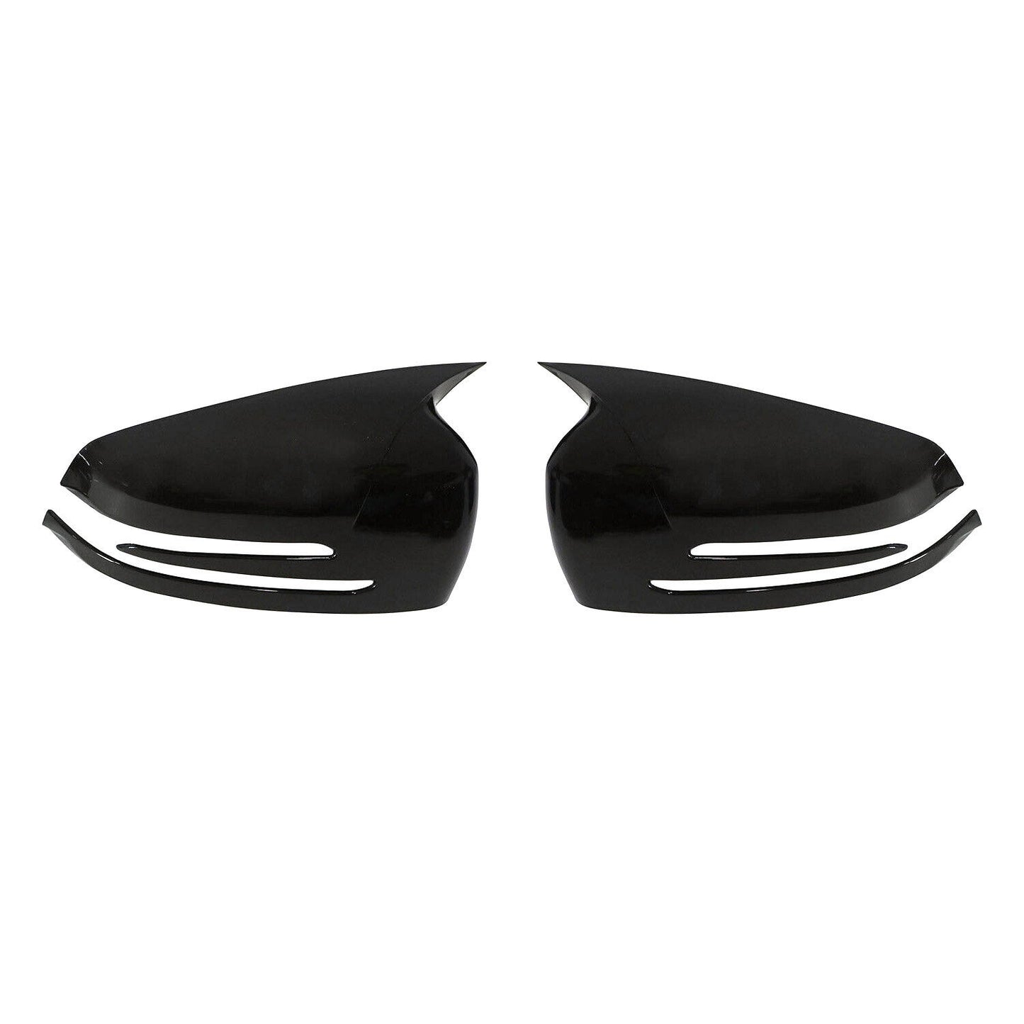 Mercedes W176 W246 C204 X204 X156 W212 Black Glossy Wing Mirror Cover Caps