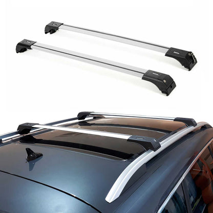 2013-2023 Subaru XV Crosstrek Roof Rack Cross Bars Silver