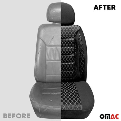 Car Front Seat Cover Cushion Breathable Protection Non Slip Black