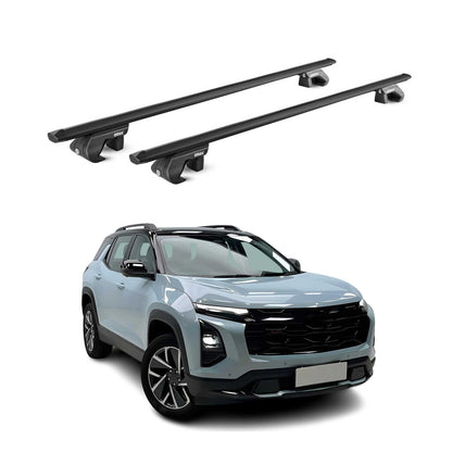 2025-2026 Chevrolet Equinox Roof Rack Cross Bars Luggage Carrier Alu Black 2x