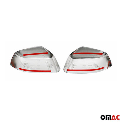 2005-2012 Nissan Pathfinder Side Mirror Cover Caps Stainless Steel Silver 2 Pcs