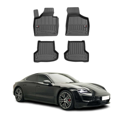 2020-2026 Porsche Taycan Premium Floor Mats Liners Full Set All Weather Heavy Duty