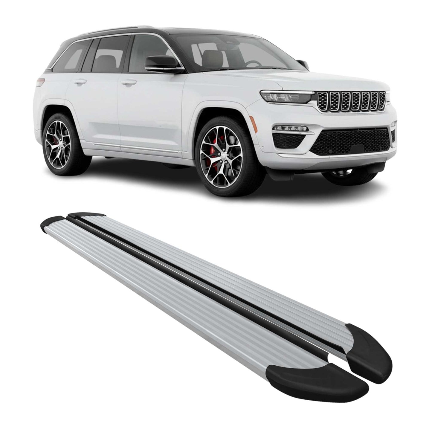 2021-2026 Jeep Grand Cherokee L Nerf Bar Side Step Running Boards Aluminum 2x
