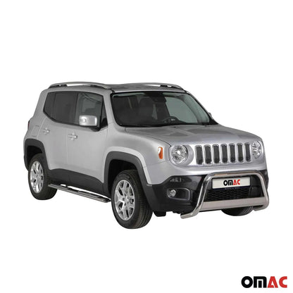 2015-2018 Jeep Renegade Bull Bar Push Front Bumper Grille Silver 1 Pc
