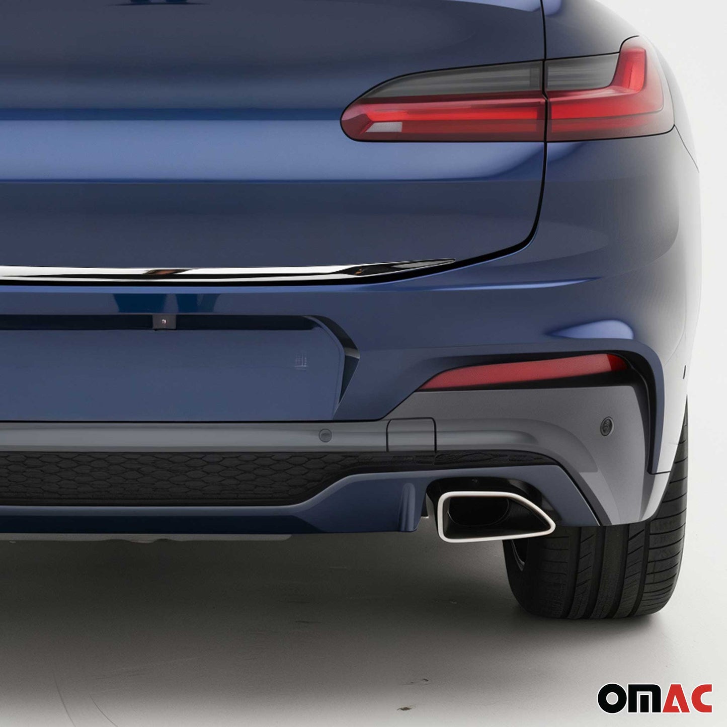 2019-2025 BMW X4 G02 2.gen Rear Trunk Lid Molding Trim Stainless Steel Silver 1Pc