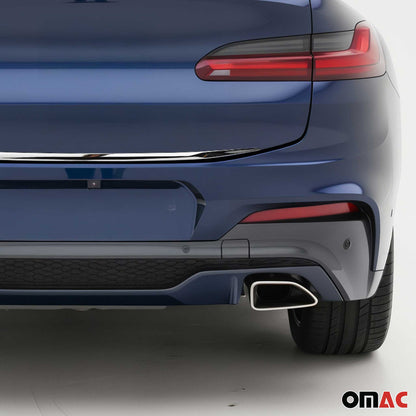 2019-2025 BMW X4 G02 2.gen Rear Trunk Lid Molding Trim Stainless Steel Silver 1Pc