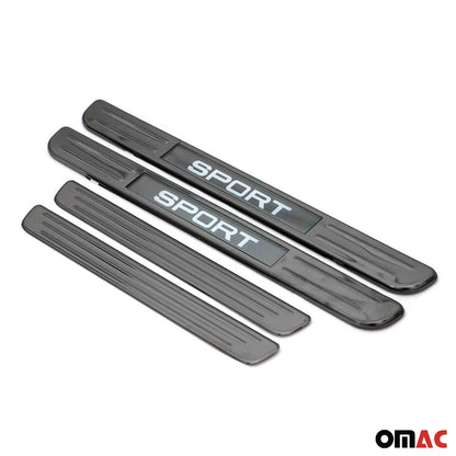 Suzuki Door Sill Scuff Plate Illuminated Sport Stainless Steel Dark 4 Pcs