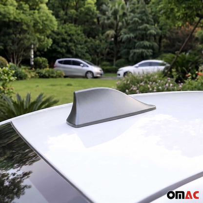 Car Shark Fin Antenna Roof Radio AM/FM Signal Aerial Accessories Grey