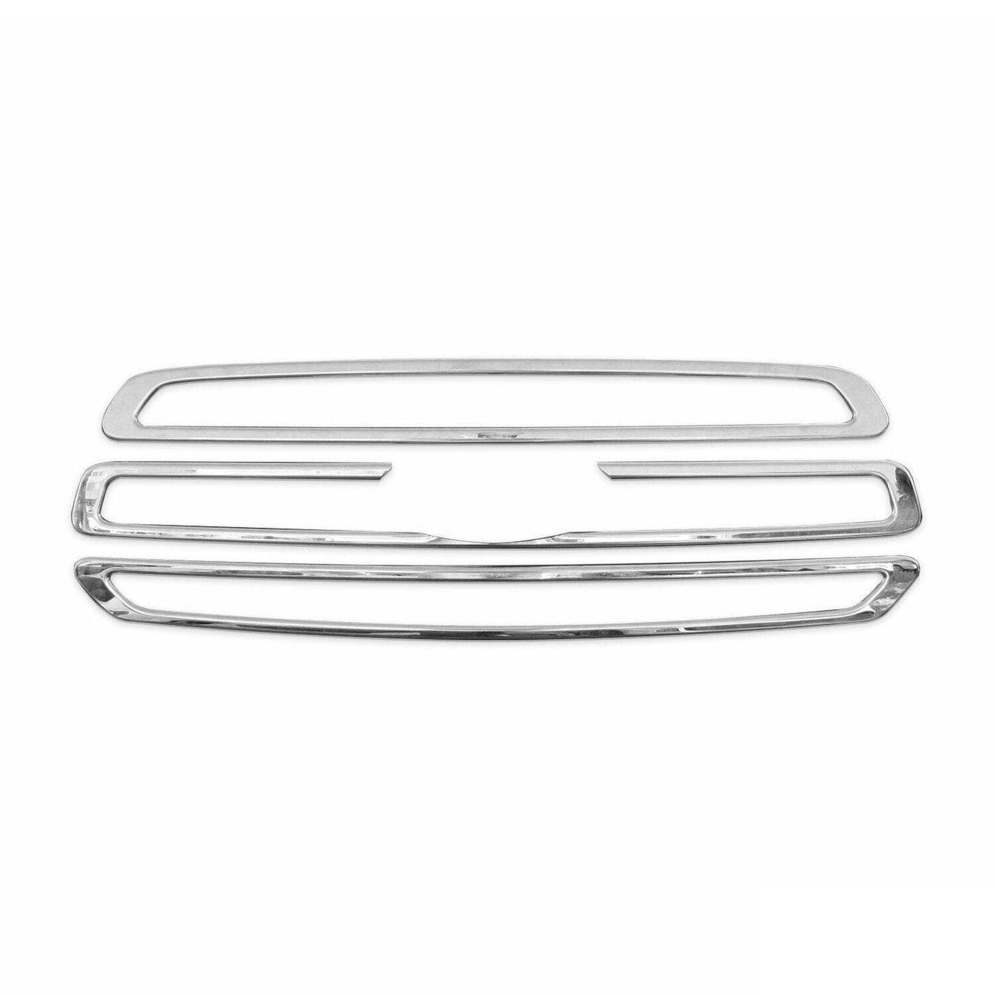 2015-2020 Ford Transit 150 250 350 Front Bumper Grill Trim Molding Stainless Steel 3Pcs