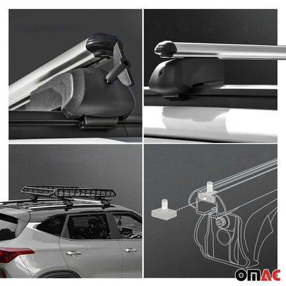 2019-2026 Porsche Cayenne Roof Rack Cross Bars Silver