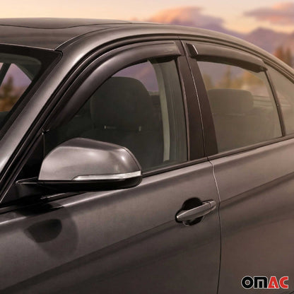 2012-2019 BMW 3 Series F30 Sedan Window Visor Vent Rain Deflector 4Pcs Smoke