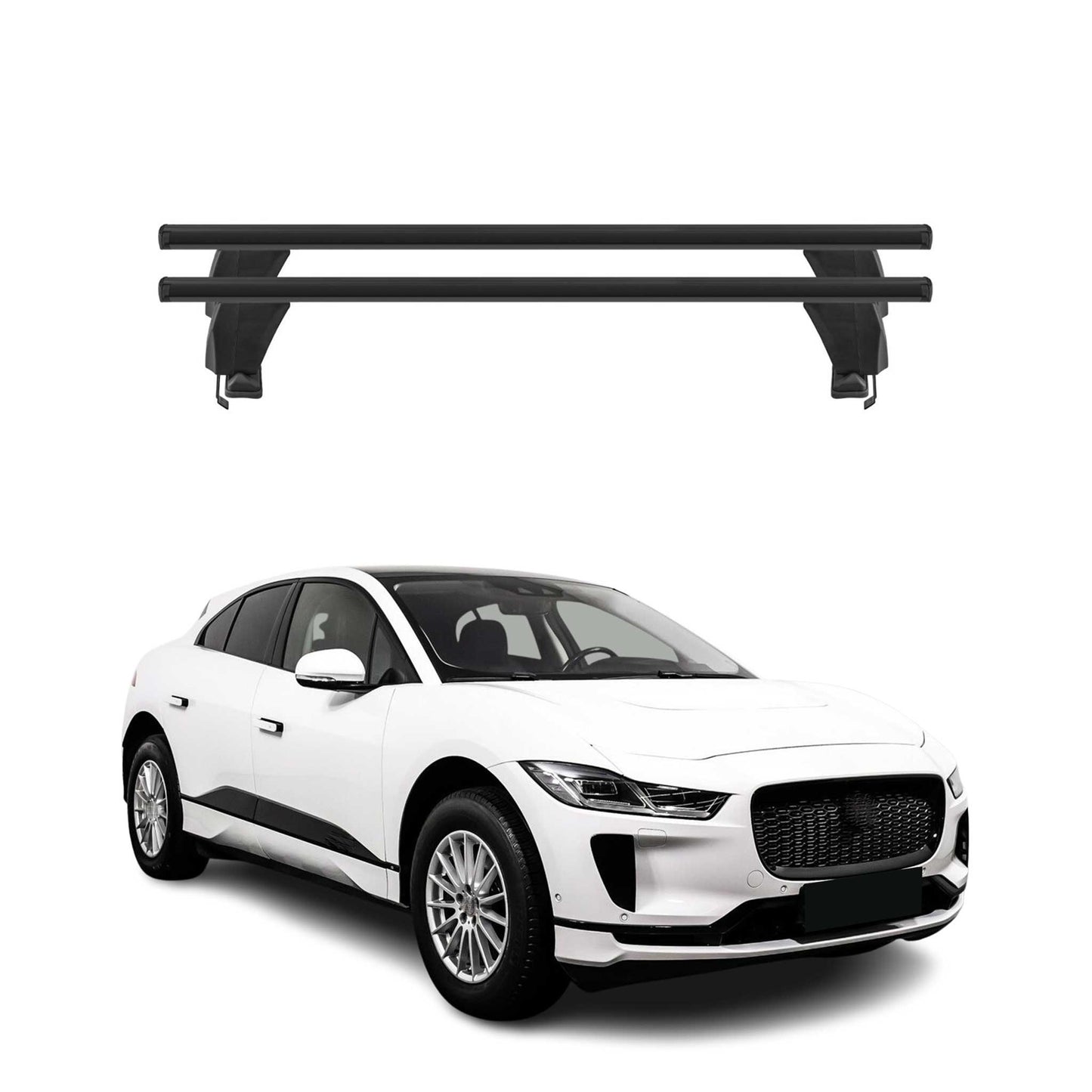 2019-2024 Jaguar I-Pace Roof Rack Cross Bars Black