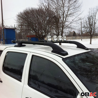 2023-2026 Chevrolet Colorado III Top Roof Rack & Side Rails Black Alu 4Pcs