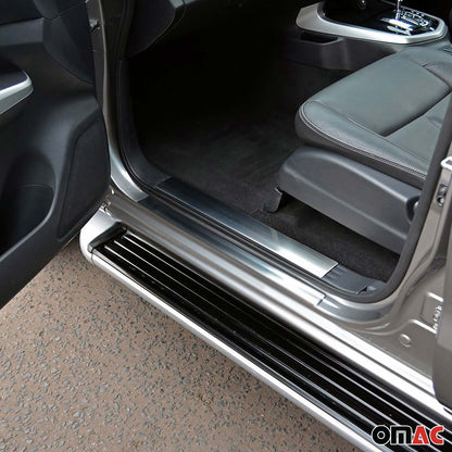 2005-2021 Nissan Frontier Door Sill Scuff Plate Scratch Protector Stainless Steel 4Pcs