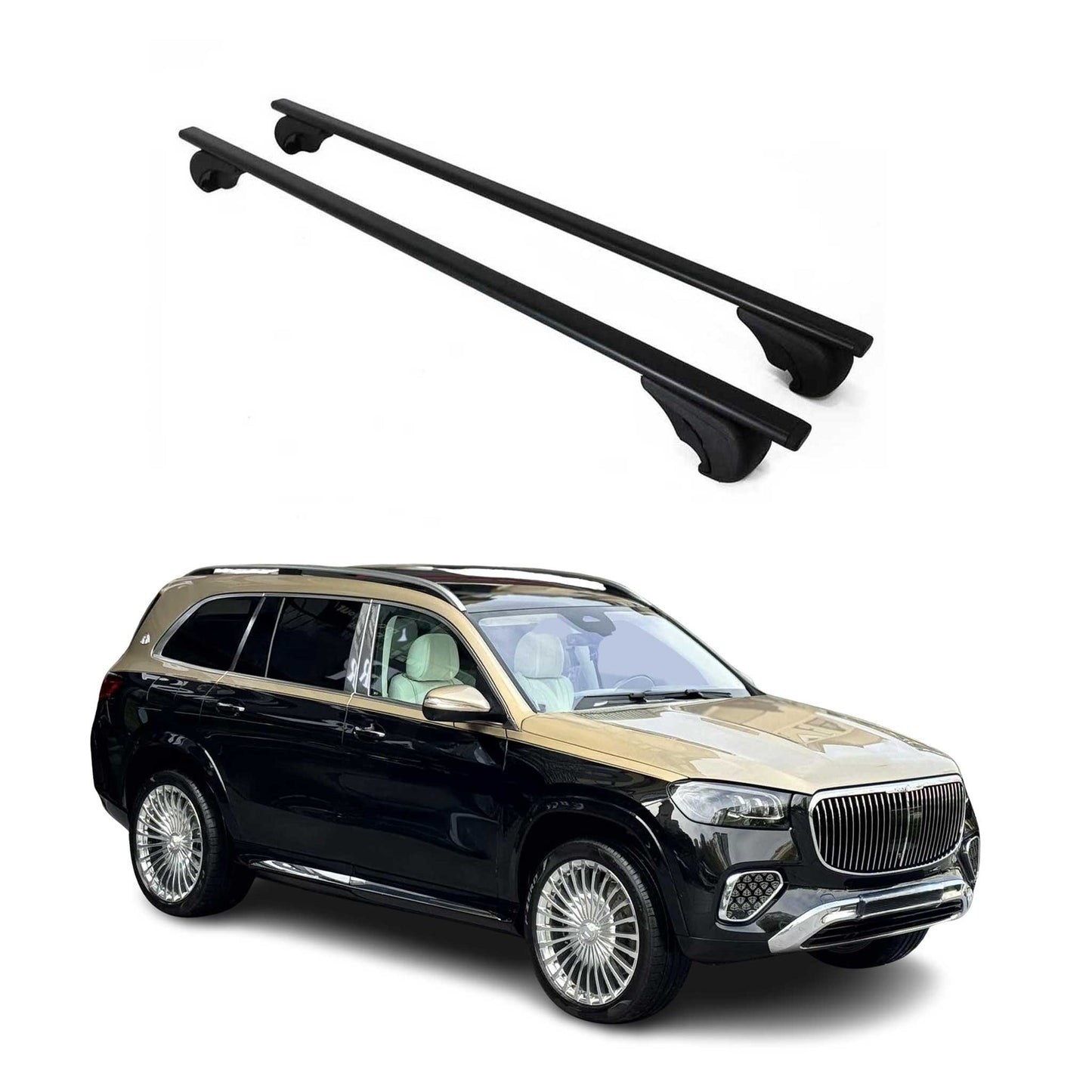 2020-2026 Mercedes GLS Class X167 Roof Rack Cross Bars Black