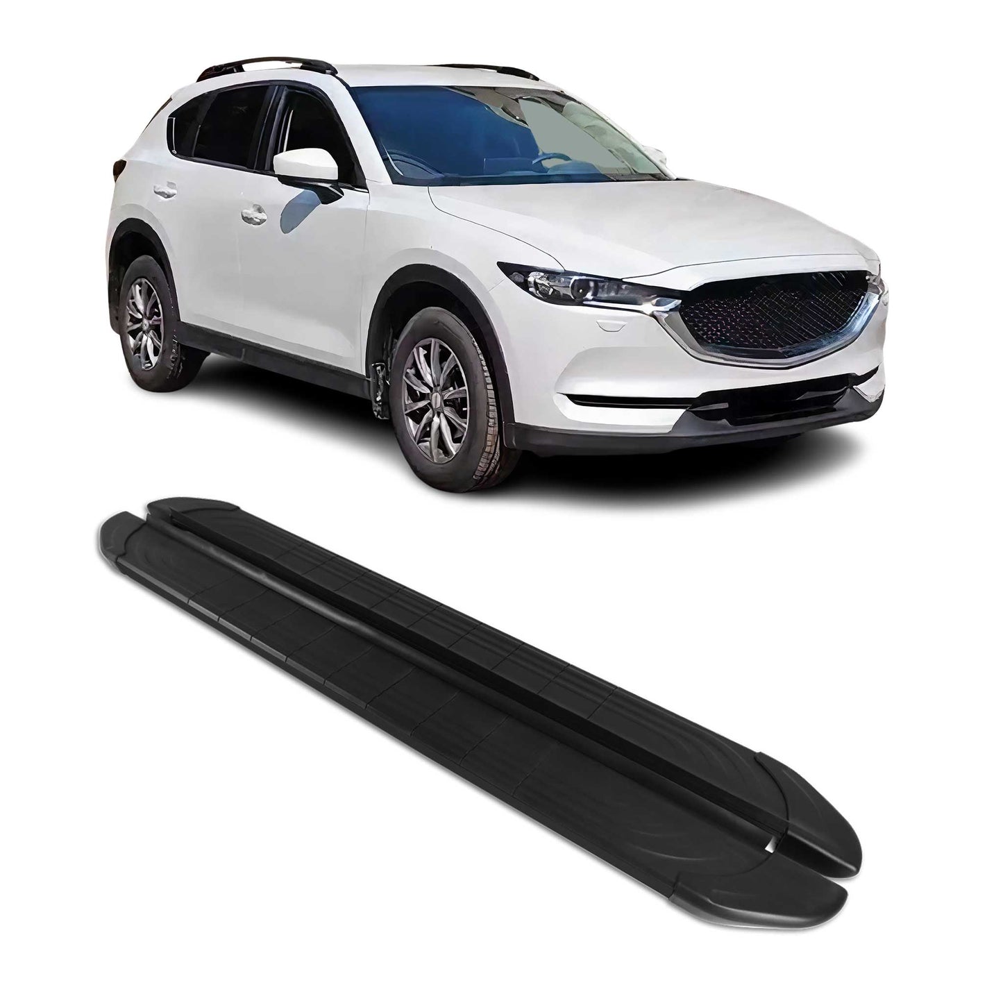 2017-2025 Mazda CX-5 2.gen Running Boards Side Steps Black