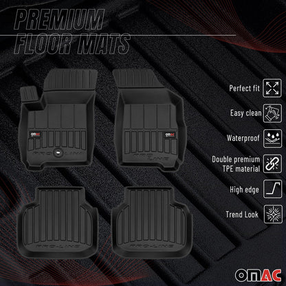 2009-2020 Dodge Journey Premium Floor Mats Liners Full Set All Weather Heavy Duty
