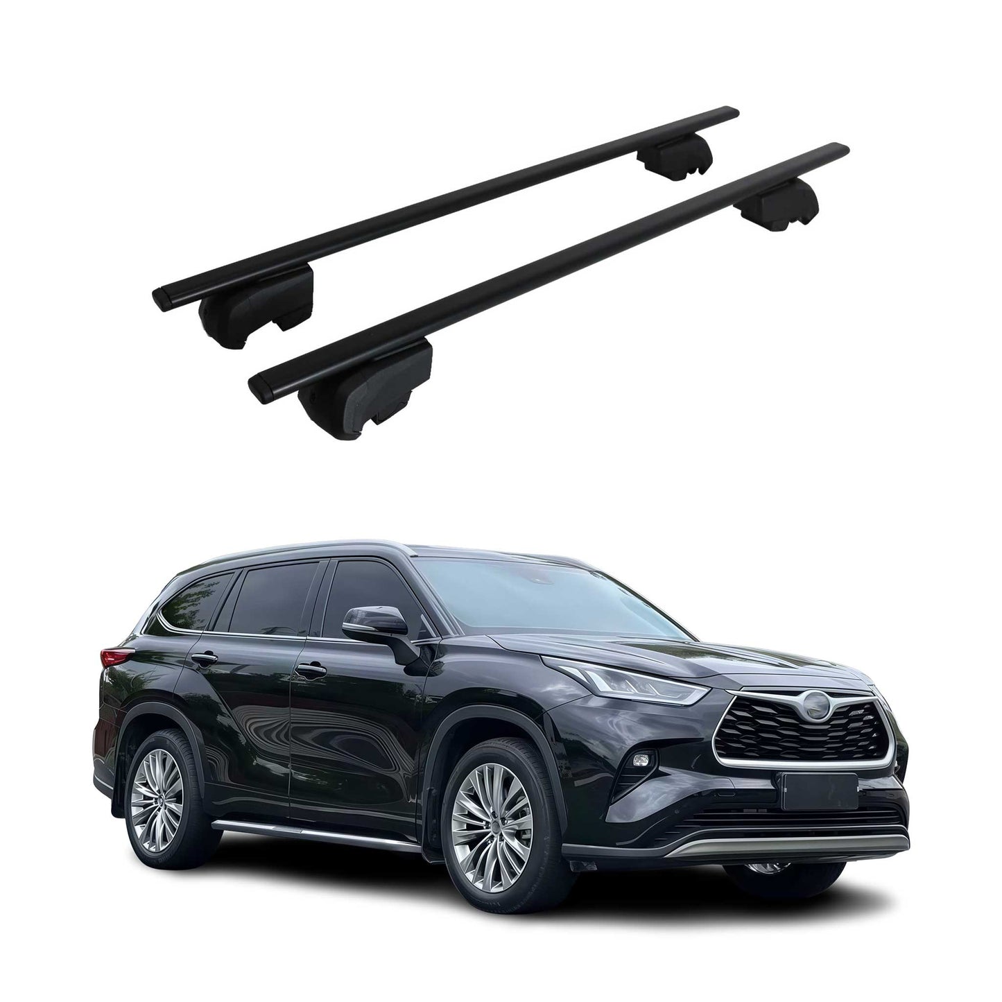 2020-2026 Toyota Highlander Roof Rack Cross Bars Black