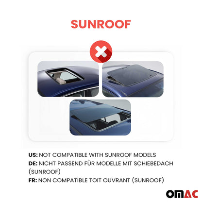 2010-2014 Mercedes Vito W639 Roof Rack Cross Bars 4Pcs Black