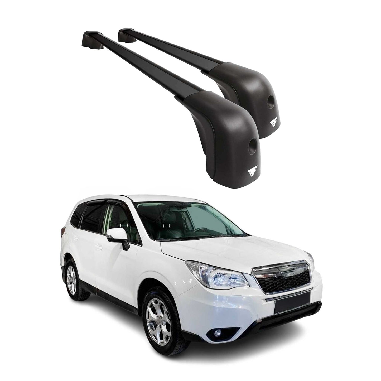 2014-2018 Subaru Forester IV Roof Racks Cross Bars Black