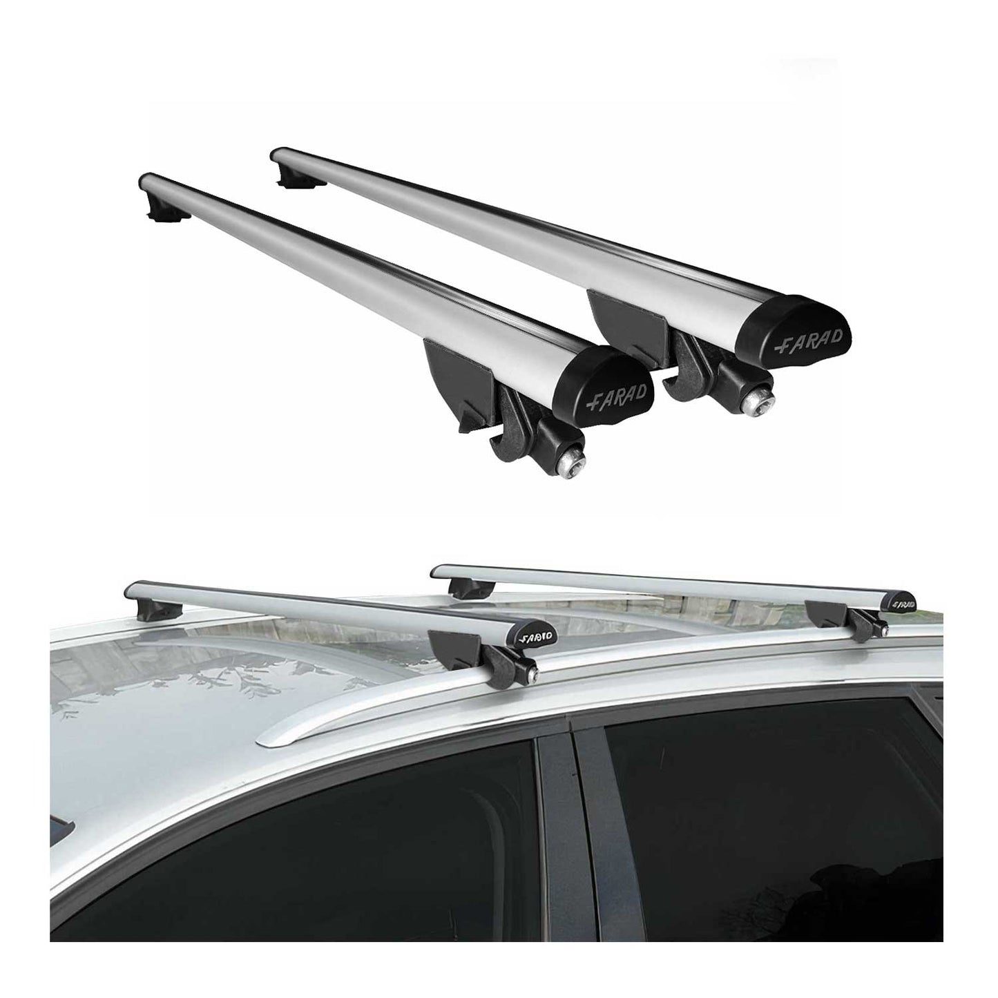 2018-2023 BMW X2 F39 Roof Rack Cross Bars Silver