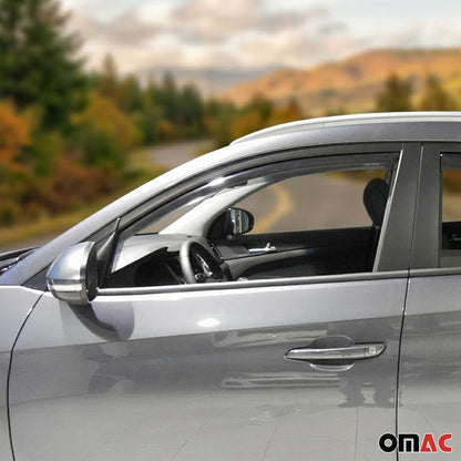 2016-2021 Hyundai Tucson Window Visor Vent Rain Deflector 4Pcs Smoke