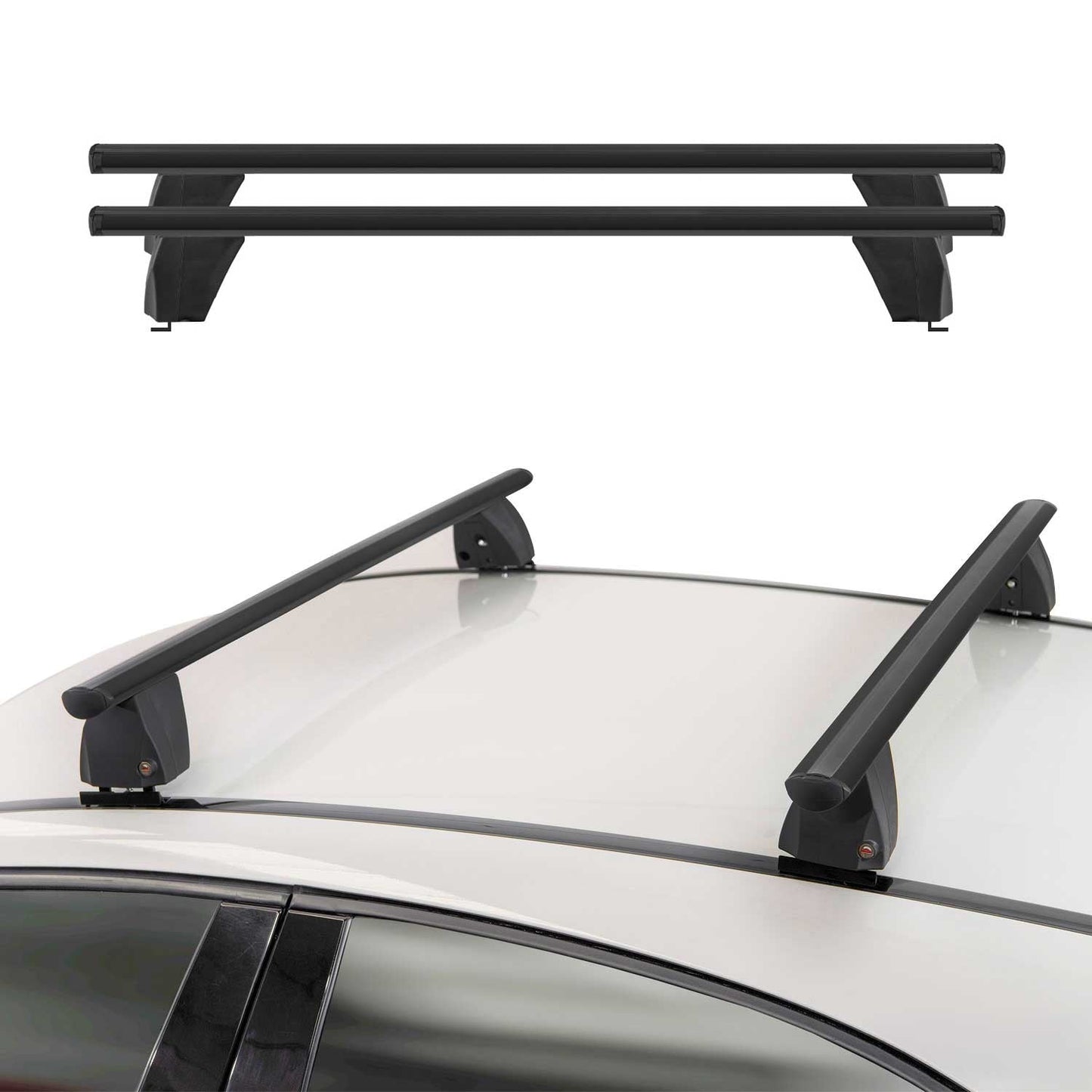 2012-2017 Tesla Model S Roof Rack Cross Bars Black