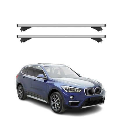 2015-2019 BMW X1 F48 Roof Rack Cross Bars Silver