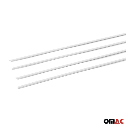 2022-2024 Volkswagen Golf MK8 Window Molding Trim Streamer Silver 6Pcs Stainless Steel