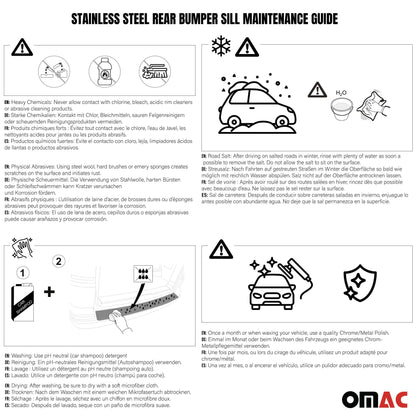 2007-2012 Dodge Nitro Rear Bumper Guard Stainless Steel Glossy
