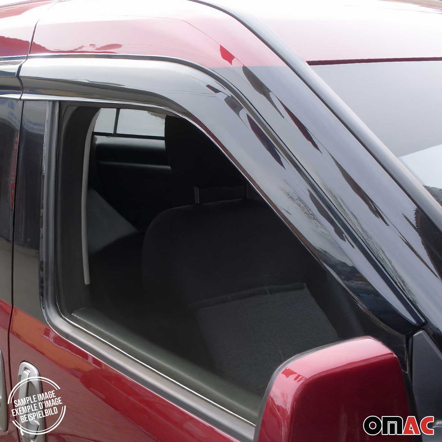 2015-2022 RAM ProMaster City Window Visor Vent Rain Deflector 4Pcs Smoke