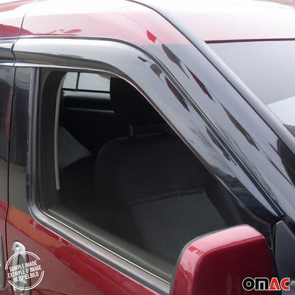2015-2022 RAM ProMaster City Window Visor Vent Rain Deflector 4Pcs Smoke