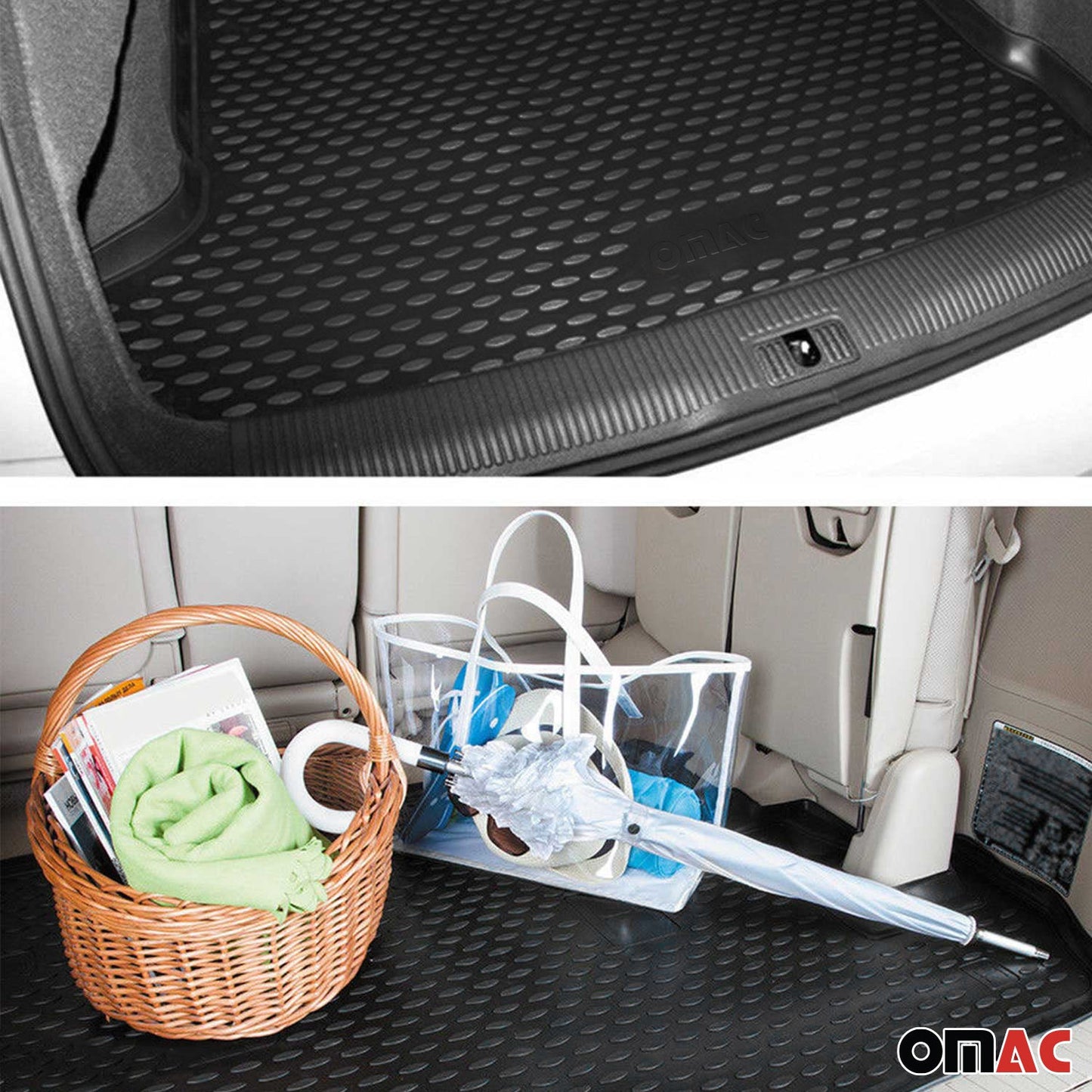 2009-2015 Honda Pilot Cargo Liner Trunk Mat All Weather Black