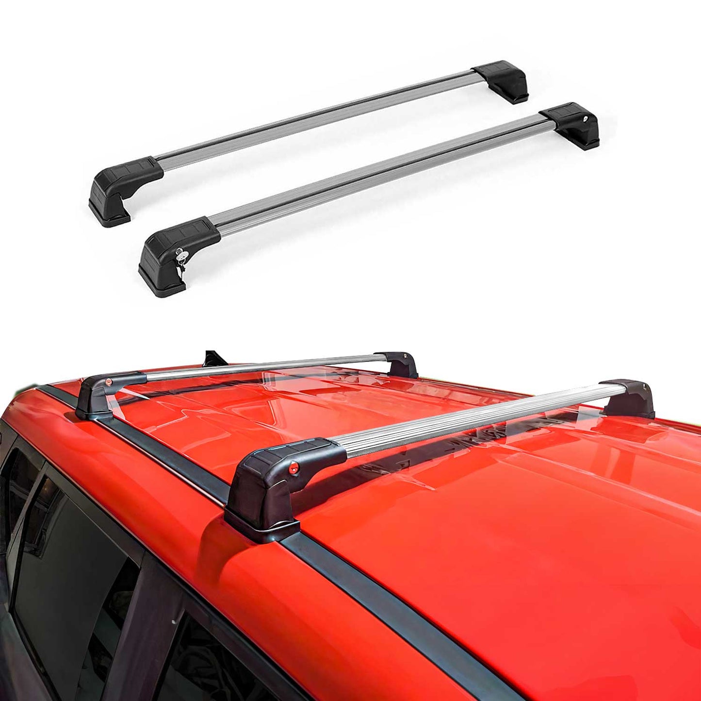 2009-2013 Mazda 3 Sport Speed Roof Rack Cross Bars Silver