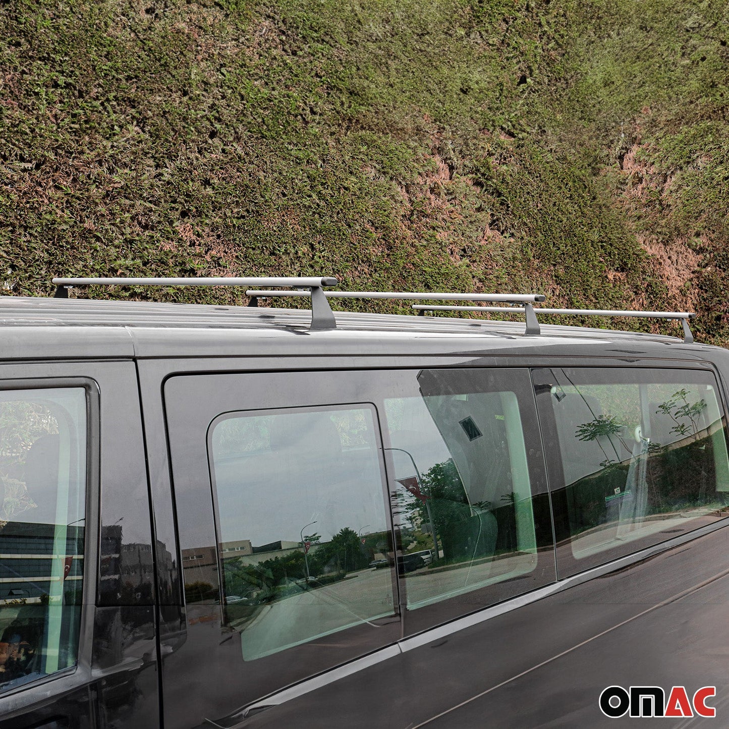 2015-2022 Ram Promaster City Roof Rack Cross Bars Steel 3Pcs Silver