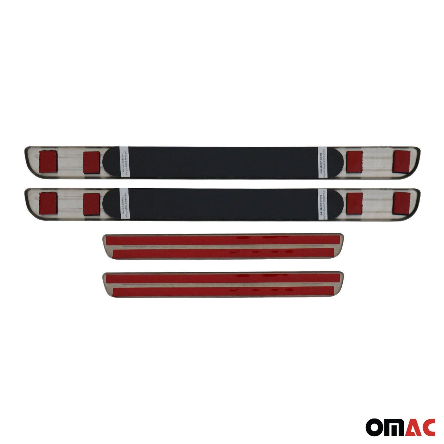 2018-2024 VW Tiguan Door Sill Scuff Plate Illuminated Brushed Stainless Steel Dark