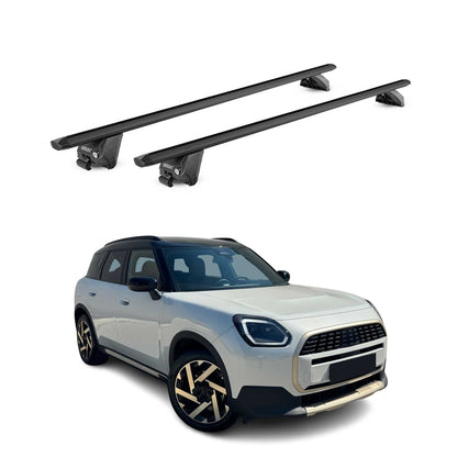 2024-2026 Mini Countryman Roof Rack Cross Bars Luggage Carrier Alu Black 2x