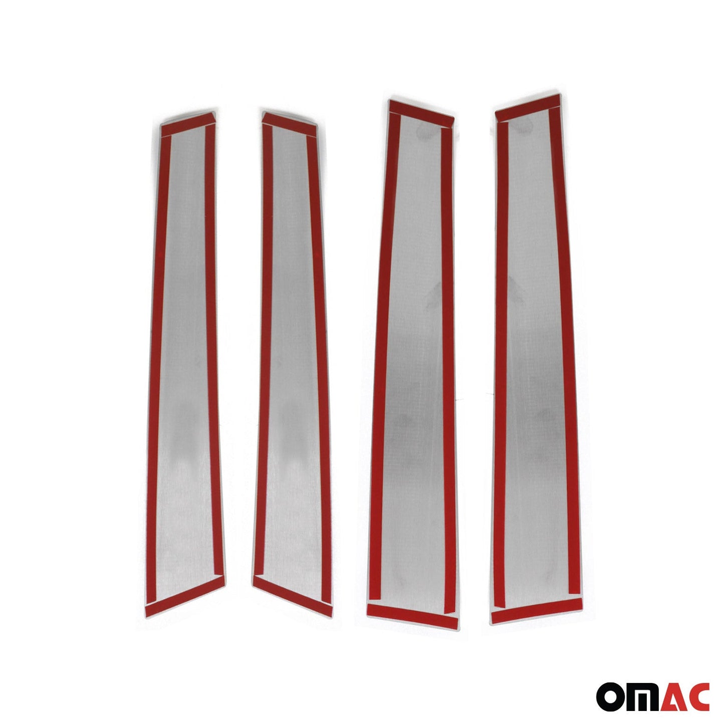 2021-2026 Hyundai Elantra Window B Pillar Posts Door Trim Stainless Steel Silver 4x