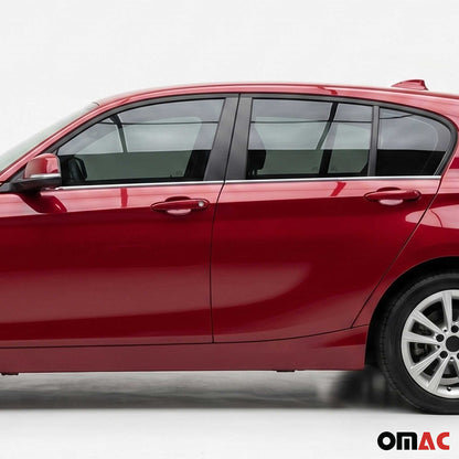 2012-2019 BMW 1 Series F20 Window Molding Trim Streamer Stainless Steel 4x
