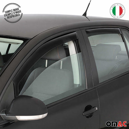 2018-2024 VW Tiguan Window Visor Vent Rain Deflector 2Pcs Smoke