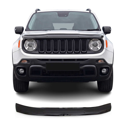 2015-2023 Jeep Renegade Front Bug Shield Hood Deflector Guard Black Smoke